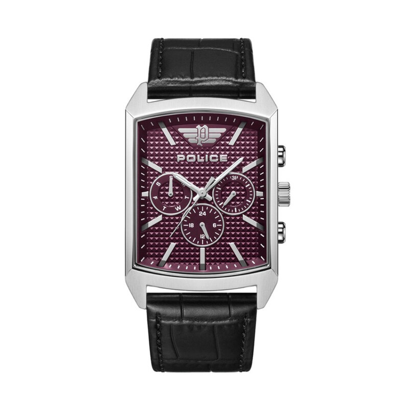 Police Saleve Analog Watch for Men with Leather Band, Water Resistant, PEWJF2204806, Black-Burgundy
Police Saleve Analog Watch for Men with Leather Band, Water Resistant, PEWJF2204806, Black-Burgundy