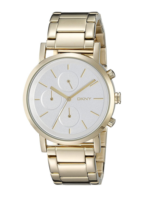DKNY Analog Watch for Women with Stainless Steel Band, Water Resistant, NY2274, Gold-White
DKNY Analog Watch for Women with Stainless Steel Band, Water Resistant, NY2274, Gold-White