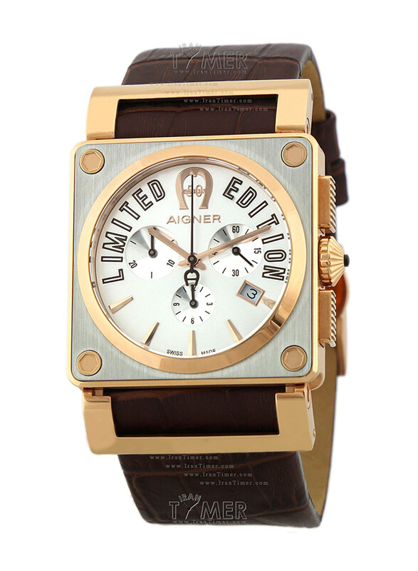 Aigner Analog Watch for Men with Leather Band, Water Resistant and Chronograph, M A24147, White-Brown
Aigner Analog Watch for Men with Leather Band, Water Resistant and Chronograph, M A24147, White-Brown