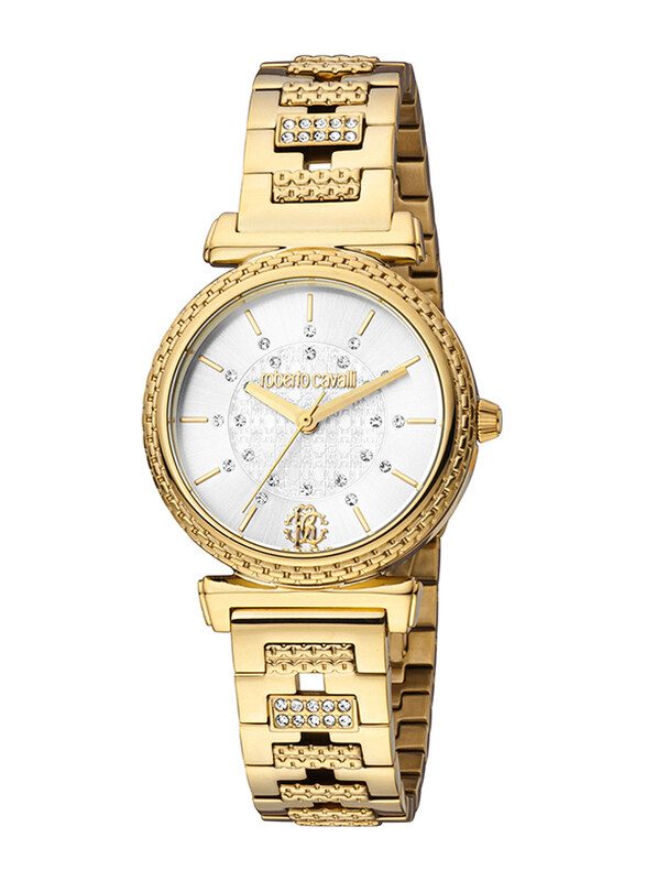 Roberto Cavalli Analog Watch for Women with Stainless Steel Band, Water Resistant, RC5L025M0055, Gold-White
Roberto Cavalli Analog Watch for Women with Stainless Steel Band, Water Resistant, RC5L025M0055, Gold-White