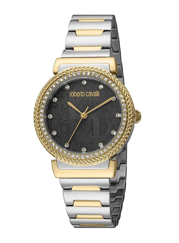 Roberto Cavalli Trama Analog Watch for Women with Stainless Steel Band, Water Resistant, RC5L039M0095, Silver-Gold/Black
Roberto Cavalli Trama Analog Watch for Women with Stainless Steel Band, Water Resistant, RC5L039M0095, Silver-Gold/Black
