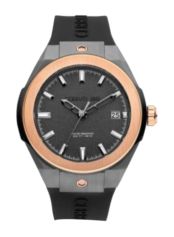 Cerruti 1881 Analog Watch for Men with Silicone Band, Water Resistant, C CRWA29008, Black-Grey
Cerruti 1881 Analog Watch for Men with Silicone Band, Water Resistant, C CRWA29008, Black-Grey