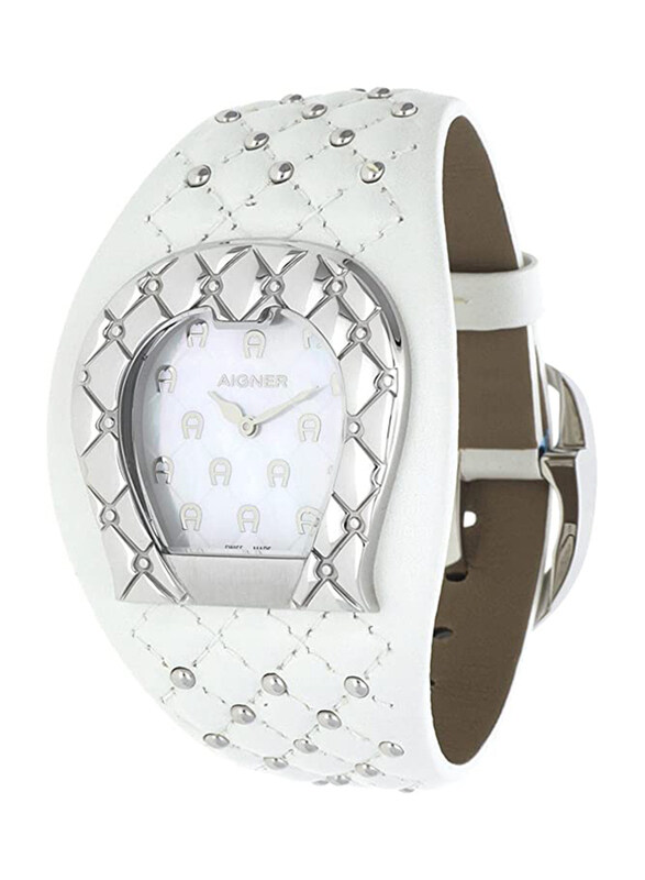 Aigner Damen Luxusuhren for Women with Leather Band, Water Resistant, A41214, White-White
Aigner Damen Luxusuhren for Women with Leather Band, Water Resistant, A41214, White-White