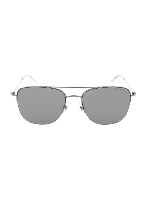Mont Blanc Half-Rim Silver Sunglasses for Men, Grey Lens, MB0096S 00256, 56/18/145
Mont Blanc Half-Rim Silver Sunglasses for Men, Grey Lens, MB0096S 00256, 56/18/145