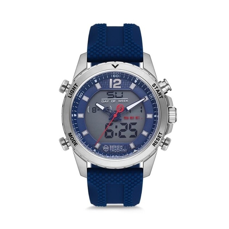 Sergio Tacchini Analog Watch for Men with Silicone Band, ST.1.10052-5, Navy Blue-Blue
Sergio Tacchini Analog Watch for Men with Silicone Band, ST.1.10052-5, Navy Blue-Blue