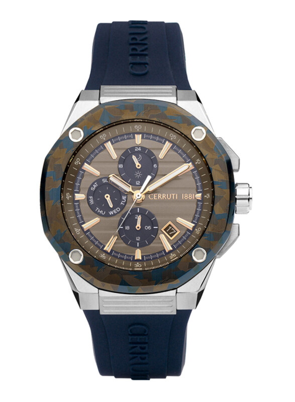 Cerruti 1881 Analog Watch for Men with Silicone Band, Water Resistant, CIWGQ2206903, Blue-Green
Cerruti 1881 Analog Watch for Men with Silicone Band, Water Resistant, CIWGQ2206903, Blue-Green