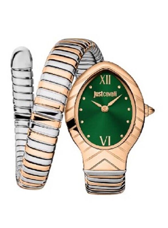 Just Cavalli Analog Watch for Women with Stainless Steel Band, Water Resistant, JC1L247M0075, Green-Rose Gold/Grey
Just Cavalli Analog Watch for Women with Stainless Steel Band, Water Resistant, JC1L247M0075, Green-Rose Gold/Grey