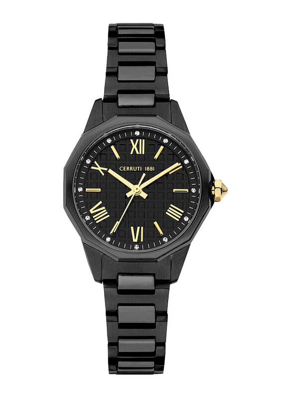 Cerruti 1881 Analog Watch for Women with Stainless Steel Band, CIWLG2206004, Black-Black
Cerruti 1881 Analog Watch for Women with Stainless Steel Band, CIWLG2206004, Black-Black
