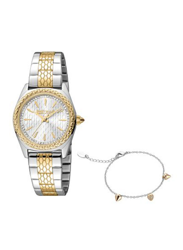 Just Cavalli Analog Watch for Women with Stainless Steel Band, Water Resistant, JC1L239M0095, Silver/Gold-Silver
Just Cavalli Analog Watch for Women with Stainless Steel Band, Water Resistant, JC1L239M0095, Silver/Gold-Silver