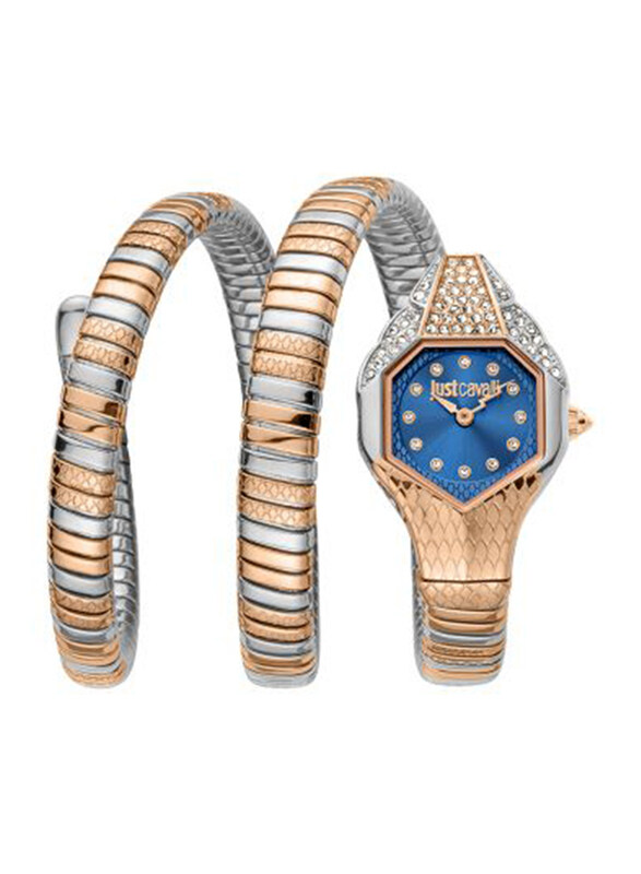 Just Cavalli Analog Watch for Women with Stainless Steel Band, Water Resistant, JC1L193M0065, Silver/Gold-Blue
Just Cavalli Analog Watch for Women with Stainless Steel Band, Water Resistant, JC1L193M0065, Silver/Gold-Blue