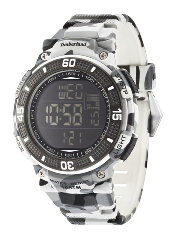 Timberland Digital Watch for Men with Silicone Band, TBL13554JPGY-02, Black/White-Black
Timberland Digital Watch for Men with Silicone Band, TBL13554JPGY-02, Black/White-Black