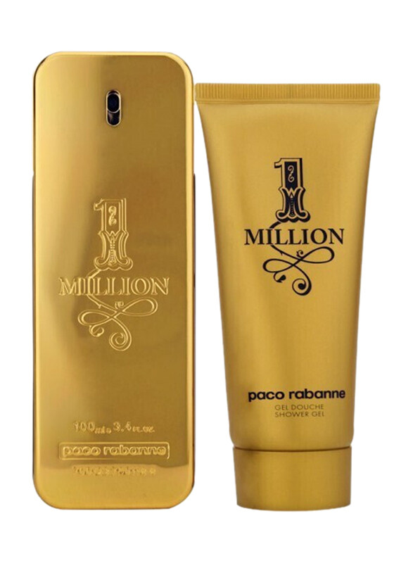Paco Rabanne 2-Piece 1 Million Set for Men, 100ml EDT Perfume, 100ml Shower Gel
Paco Rabanne 2-Piece 1 Million Set for Men, 100ml EDT Perfume, 100ml Shower Gel