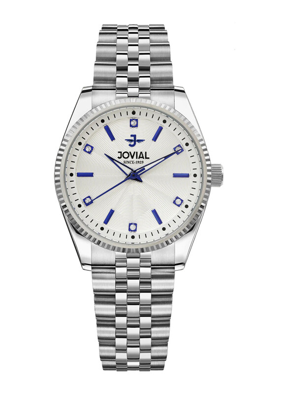 Jovial Analog Watch for Women with Stainless Steel Band, Water Resistant, 5051LSMQ01E, Silver-White
Jovial Analog Watch for Women with Stainless Steel Band, Water Resistant, 5051LSMQ01E, Silver-White