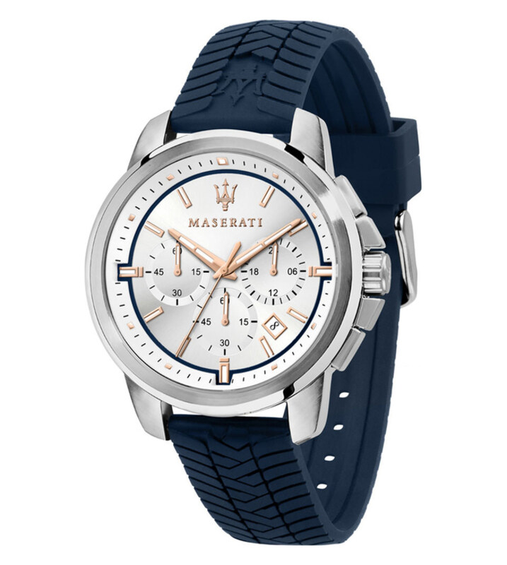 Maserati Analog Watch for Men with Silicone Band, R8871621013, Navy Blue-Silver
Maserati Analog Watch for Men with Silicone Band, R8871621013, Navy Blue-Silver