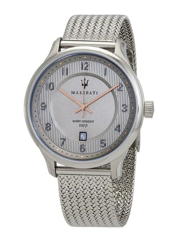 Maserati Analog Watch for Men with Stainless Steel Band, Water Resistant, R8853136001, Silver-Grey
Maserati Analog Watch for Men with Stainless Steel Band, Water Resistant, R8853136001, Silver-Grey