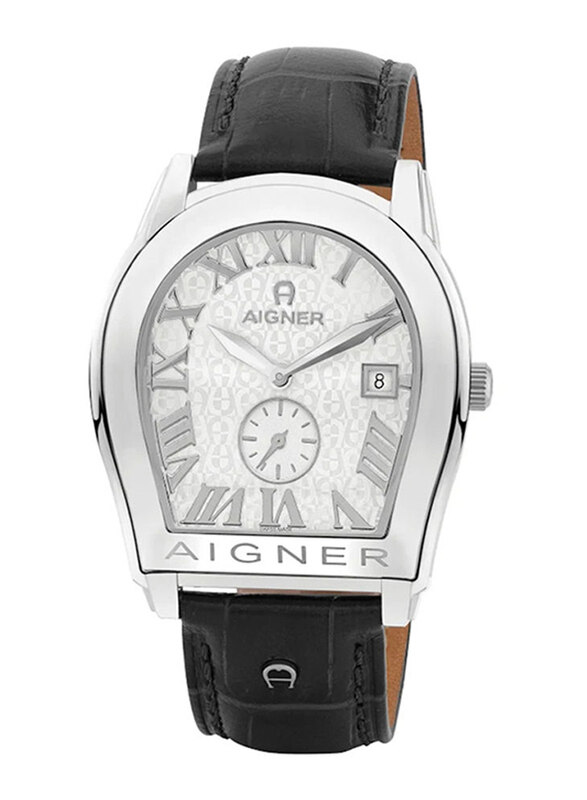 Aigner Analog Watch for Men with Leather Band, Water Resistant, A127105-SET B, Black-Silver
Aigner Analog Watch for Men with Leather Band, Water Resistant, A127105-SET B, Black-Silver