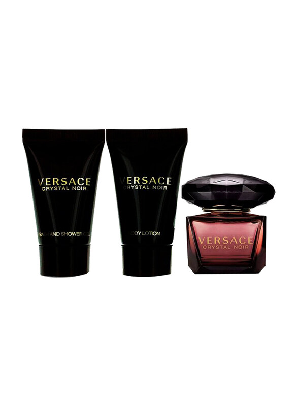 Versace 3-Piece Crystal Noir Mini Set for Women, 5ml Perfum, 25ml Bath & Shower Gel, 25ml Body Lotion
Versace 3-Piece Crystal Noir Mini Set for Women, 5ml Perfum, 25ml Bath & Shower Gel, 25ml Body Lotion