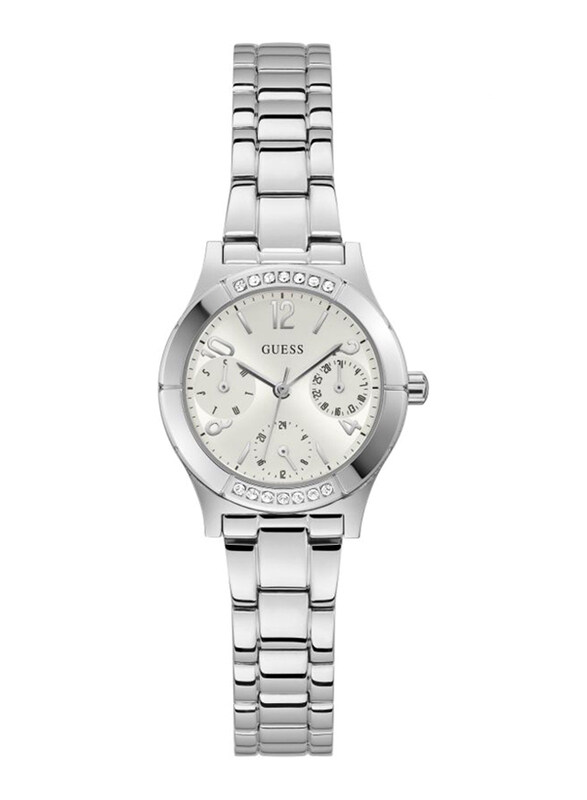 Guess Analog Watch for Women with Stainless Steel Band, Water Resistant, GW0413L1, Silver/White
Guess Analog Watch for Women with Stainless Steel Band, Water Resistant, GW0413L1, Silver/White