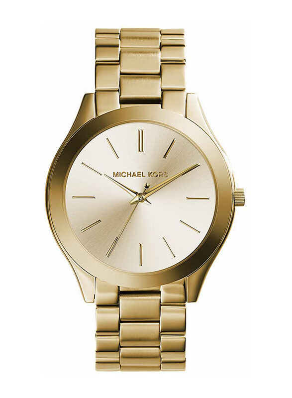 Michael Kors Analog Watch for Women with Stainless Steel Band, Water Resistant, MK3179, Gold
Michael Kors Analog Watch for Women with Stainless Steel Band, Water Resistant, MK3179, Gold