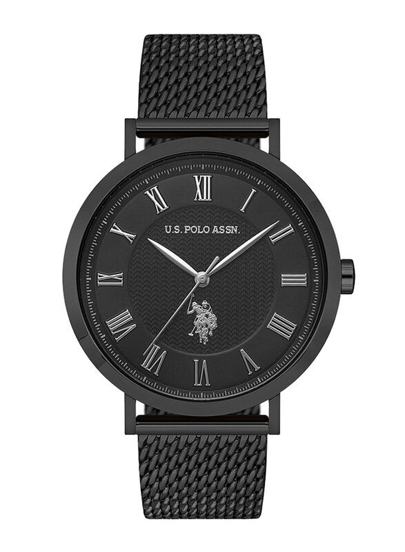 US Polo Assn. Analog Watch for Men with Mesh Band, Water Resistant, Uspa1036-04, Black
US Polo Assn. Analog Watch for Men with Mesh Band, Water Resistant, Uspa1036-04, Black
