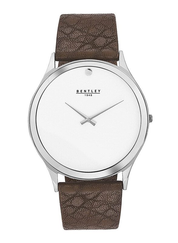 Bentley Analog Watch for Men with Leather Band, Water Resistant, BN0N1T6Y_AAA94, Brown-White
Bentley Analog Watch for Men with Leather Band, Water Resistant, BN0N1T6Y_AAA94, Brown-White