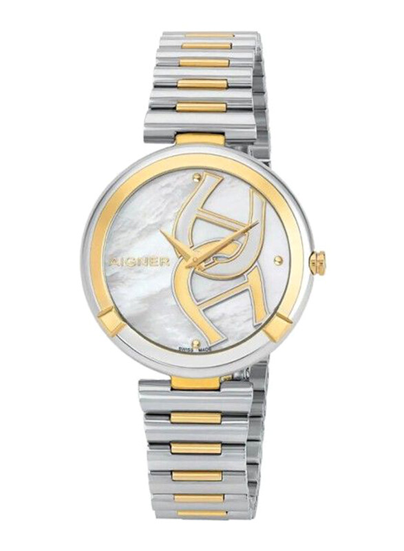 Aigner Gorizia Wrist Watch for Women with Stainless Steel Band, Water Resistant, M A106215, Silver/Gold-White
Aigner Gorizia Wrist Watch for Women with Stainless Steel Band, Water Resistant, M A106215, Silver/Gold-White