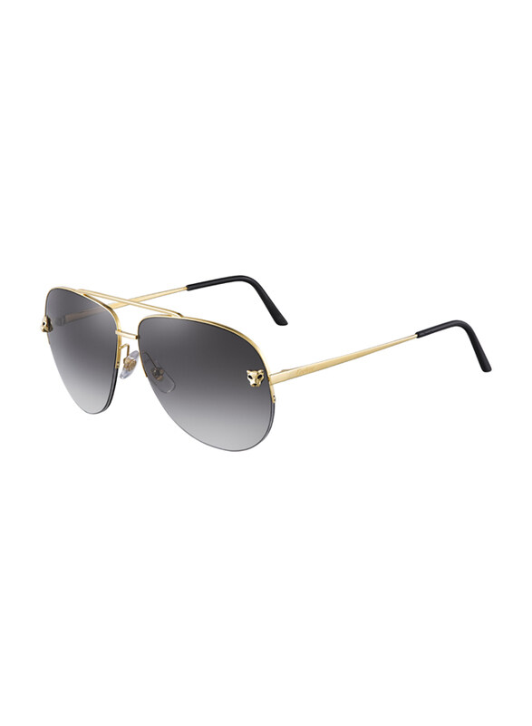 Cartier Half-Rim Round Gold Sunglasses for Women, Grey Lens, CT0065S-00160, 60/13/140
Cartier Half-Rim Round Gold Sunglasses for Women, Grey Lens, CT0065S-00160, 60/13/140