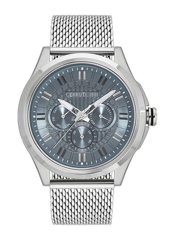 Cerruti 1881 Analog Watch for Men with Stainless Steel Band, CIWGK2108902, Silver-Blue
Cerruti 1881 Analog Watch for Men with Stainless Steel Band, CIWGK2108902, Silver-Blue