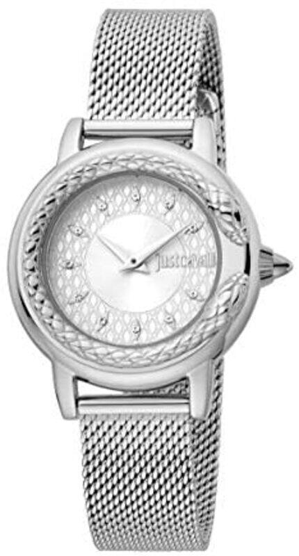 Just Cavalli Analog Watch for Women with Mesh Band, JC1L151M0515, Silver-Silver
Just Cavalli Analog Watch for Women with Mesh Band, JC1L151M0515, Silver-Silver