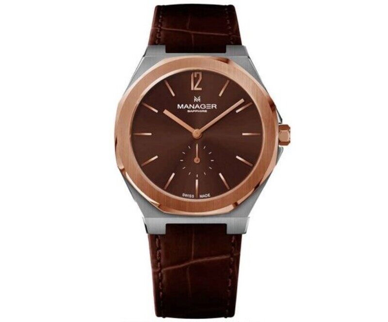 Manager Analog Wrist Watch for Men with Leather Band, Water Resistant, MAN-RP-07-BL, Brown
Manager Analog Wrist Watch for Men with Leather Band, Water Resistant, MAN-RP-07-BL, Brown