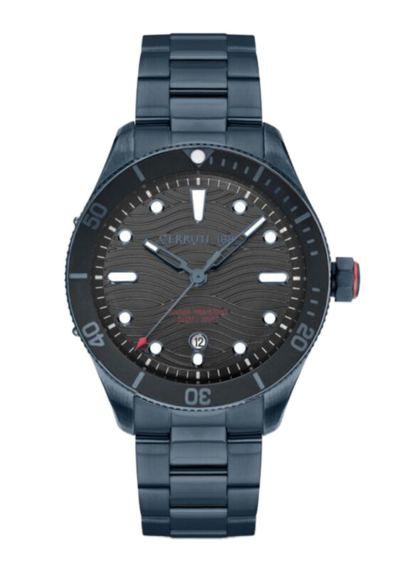 Cerruti 1881 Analog Quartz Watch for Men with Stainless Steel Band, CIWLG2113704, Black-Blue
Cerruti 1881 Analog Quartz Watch for Men with Stainless Steel Band, CIWLG2113704, Black-Blue