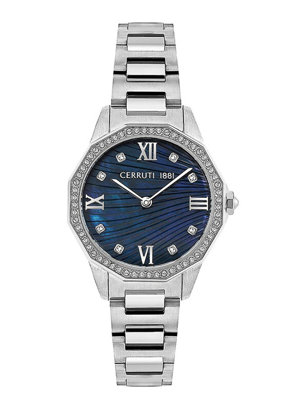 Cerruti 1881 Analog Watch for Women with Stainless Steel Band, Water Resistant, CRWM29601, Silver-Blue
Cerruti 1881 Analog Watch for Women with Stainless Steel Band, Water Resistant, CRWM29601, Silver-Blue