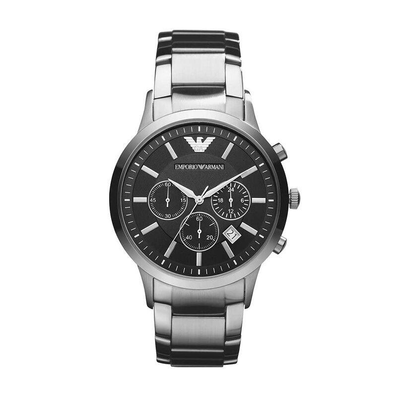 Emporio Armani Analog Watch for Men with Stainless Steel Band, AR-2434, Silver-Black
Emporio Armani Analog Watch for Men with Stainless Steel Band, AR-2434, Silver-Black