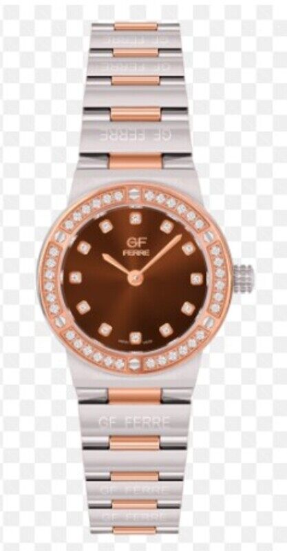 Gf Ferre Analog Watch for Women with Stainless Steel Band, Water Resistant, Silver/Rose Gold-Burgundy
Gf Ferre Analog Watch for Women with Stainless Steel Band, Water Resistant, Silver/Rose Gold-Burgundy