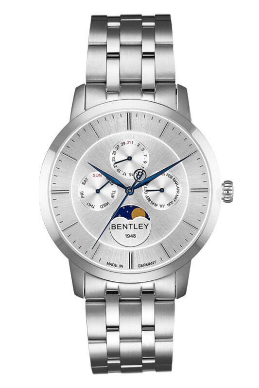 Bentley Analog Watch for Men with Stainless Steel Band, BL1806-20MWWI, Silver-Silver
Bentley Analog Watch for Men with Stainless Steel Band, BL1806-20MWWI, Silver-Silver