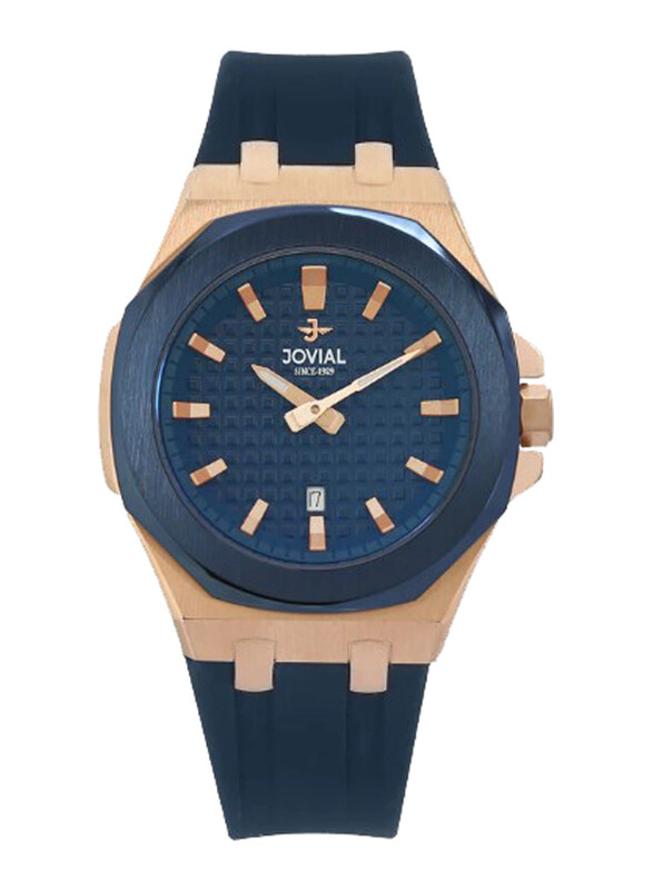 Jovial Analog Watch for Men with Silicone Band, Water Resistant, 1518GRRQ54E, Blue
Jovial Analog Watch for Men with Silicone Band, Water Resistant, 1518GRRQ54E, Blue