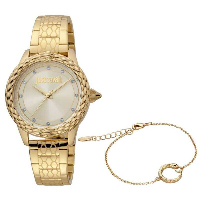 Just Cavalli Analog Watch for Women with Stainless Steel Band, JC1L144M0055, Gold-Gold
Just Cavalli Analog Watch for Women with Stainless Steel Band, JC1L144M0055, Gold-Gold