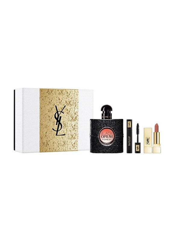Yves Saint Laurent 3-Piece Set for Women YSL Black Opium 50ml EDP Perfume, YSL Mascara, YSL Lipstick
Yves Saint Laurent 3-Piece Set for Women YSL Black Opium 50ml EDP Perfume, YSL Mascara, YSL Lipstick