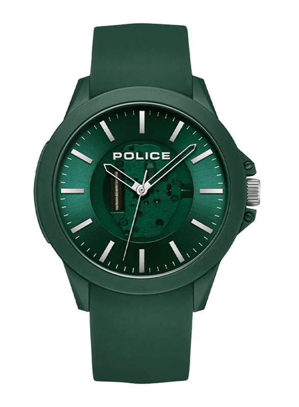 Police Sketch Analog Unisex Watch with Silicone Band, Water Resistant, PEWUM2237760, Green
Police Sketch Analog Unisex Watch with Silicone Band, Water Resistant, PEWUM2237760, Green