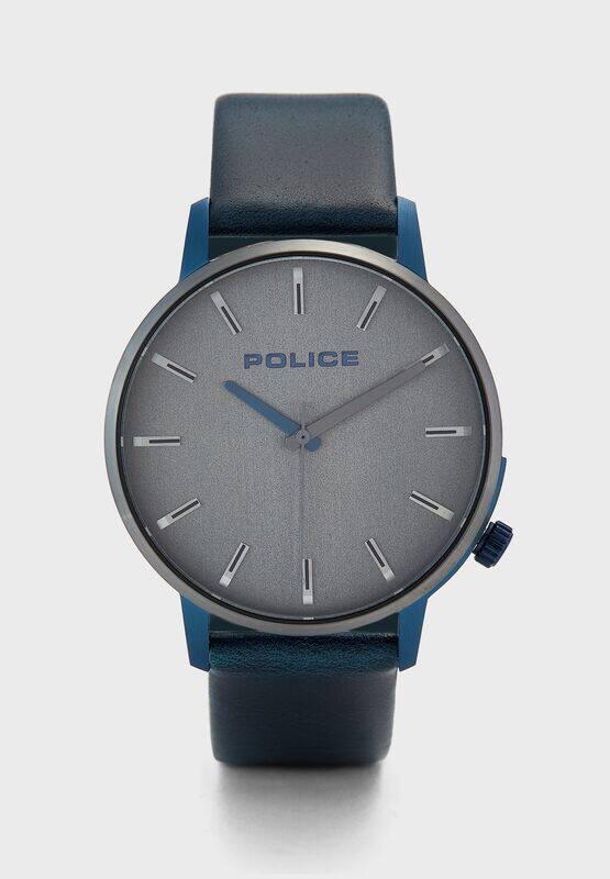 Police Analog Watch for Men with Leather Genuine Band, P 15923JSBLU-13, Navy Blue-Grey
Police Analog Watch for Men with Leather Genuine Band, P 15923JSBLU-13, Navy Blue-Grey