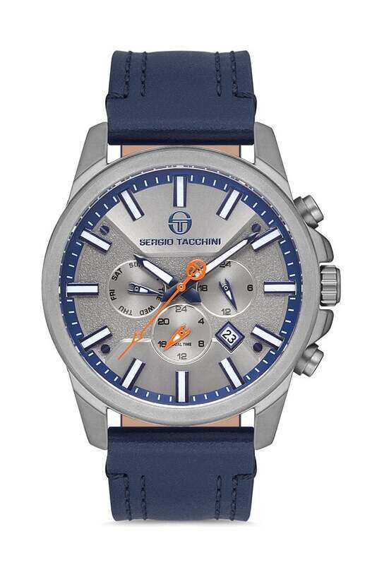 Sergio Tacchini Analog Watch for Men with Leather Genuine Band, ST.1.10152-5, Navy Blue-Grey
Sergio Tacchini Analog Watch for Men with Leather Genuine Band, ST.1.10152-5, Navy Blue-Grey