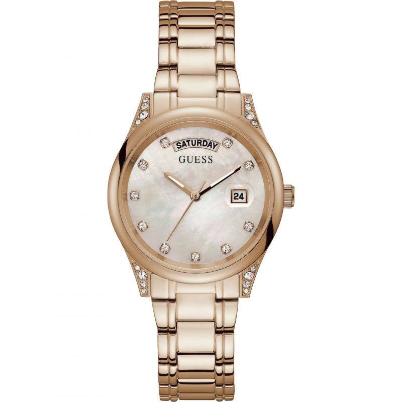 Guess Analog Watch for Women with Stainless Steel Band, GW0047L2, Rose Gold-White
Guess Analog Watch for Women with Stainless Steel Band, GW0047L2, Rose Gold-White