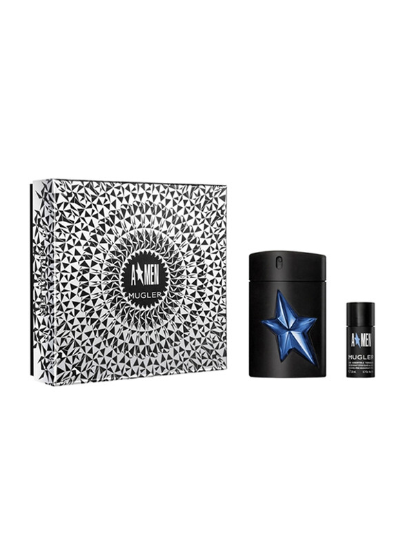 Mugler 2-Piece A Men Gift Set for Men, 100ml EDT Perfume Refill, 20ml Deodorant Stick
Mugler 2-Piece A Men Gift Set for Men, 100ml EDT Perfume Refill, 20ml Deodorant Stick