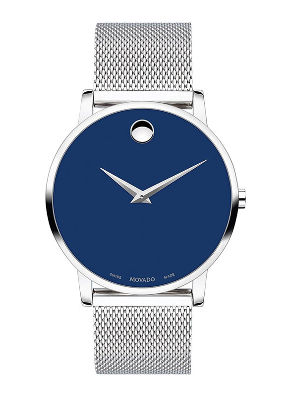 Movado Analog Watch for Men with Stainless Steel Band, Water Resistant, Silver-Blue
Movado Analog Watch for Men with Stainless Steel Band, Water Resistant, Silver-Blue