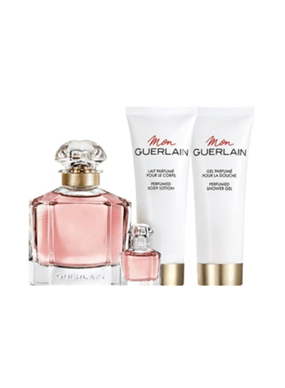 Guerlain 4-Piece Mon Set for Women, 100ml EDP Perfume, 5ml EDP Perfume, 75ml Body Lotion, 75ml Shower Gel
Guerlain 4-Piece Mon Set for Women, 100ml EDP Perfume, 5ml EDP Perfume, 75ml Body Lotion, 75ml Shower Gel