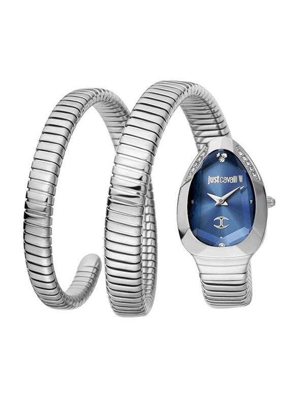 Just Cavalli Analog Watch for Women with Stainless Steel Band, Water Resistant, Silver-Blue
Just Cavalli Analog Watch for Women with Stainless Steel Band, Water Resistant, Silver-Blue