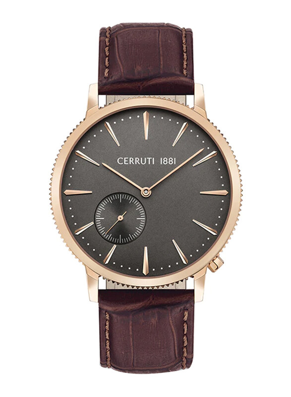 Cerruti 1881 Analog Watch for Men with Genuine Band, Water Resistant, CIWGA2111502, Brown-Black
Cerruti 1881 Analog Watch for Men with Genuine Band, Water Resistant, CIWGA2111502, Brown-Black
