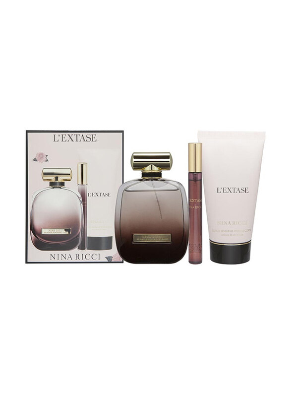 Nina Ricci 3-Piece L'Extase Perfume Gift Set for Women, 80ml EDP Perfume, 10ml EDP Perfume, 75ml Body Lotion
Nina Ricci 3-Piece L'Extase Perfume Gift Set for Women, 80ml EDP Perfume, 10ml EDP Perfume, 75ml Body Lotion