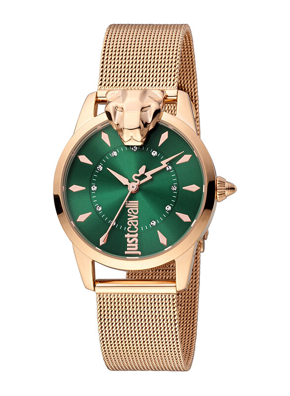 Just Cavalli Analog Watch for Women with Stainless Steel Band, JC1L220M0075, Rose Gold-Green
Just Cavalli Analog Watch for Women with Stainless Steel Band, JC1L220M0075, Rose Gold-Green