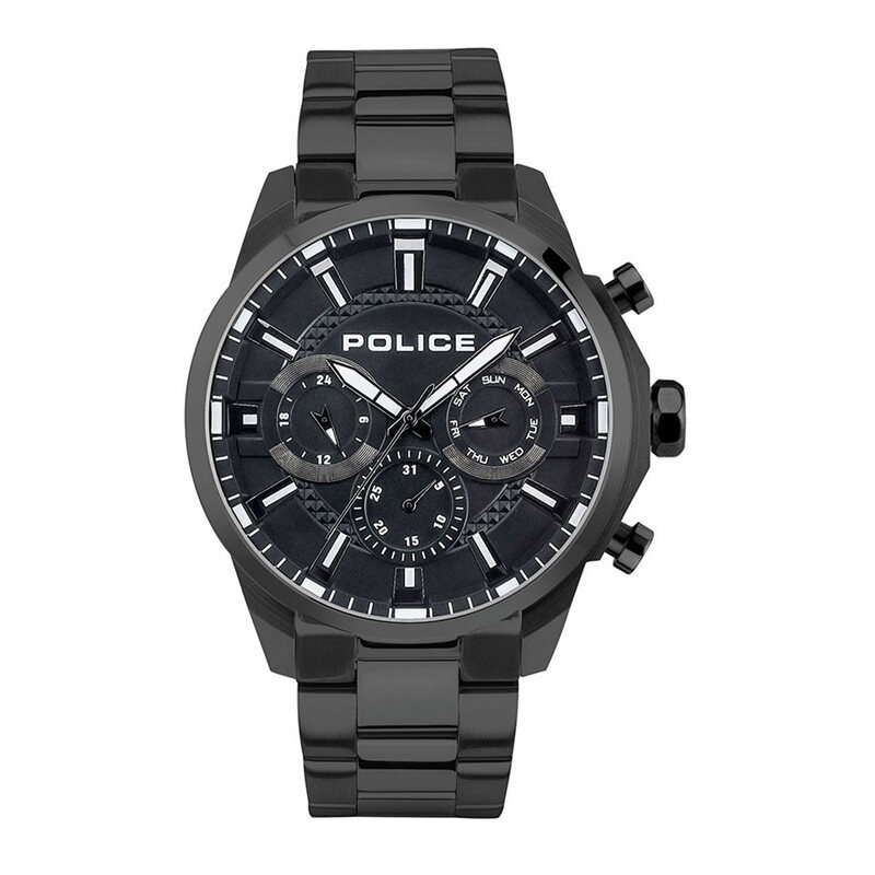 Police Menelik Analog Watch for Men with Stainless Steel Band, Water Resistant, PEWJK2204202, Black
Police Menelik Analog Watch for Men with Stainless Steel Band, Water Resistant, PEWJK2204202, Black